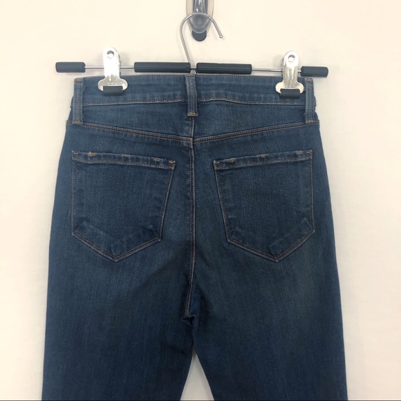 NWT L’AGENCE Blue High Rise Skinny Jeans Medium/Dark Wash Size 25 New - Picture 7 of 11